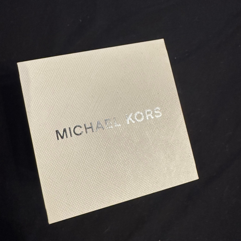 Michael Kors two toned blue faced watch with box Worn two or three times.